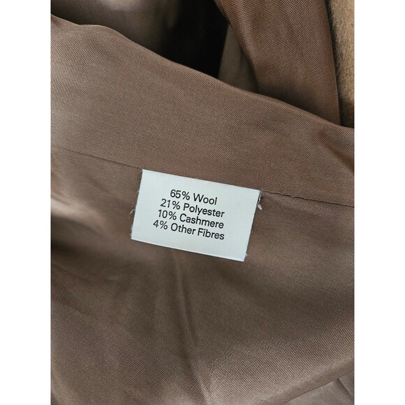 Vintage Austin Arnold of England wool cashmere camel maxi coat XL XXL 2X - Picture 10 of 12